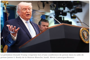 Trump balaie d'un revers de main les questions sur sa santé mentale après un message injurieux publié sur les réseaux sociaux.