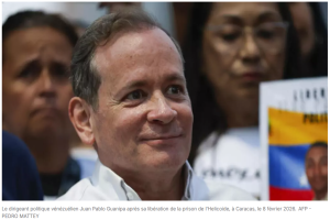 Venezuela: à peine libéré, l'opposant Juan Pablo Guanipa de nouveau arrêté