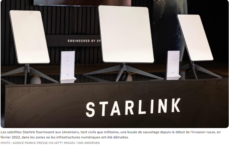Kiev accuse l’armée russe d’utiliser des satellites Starlink en Ukraine