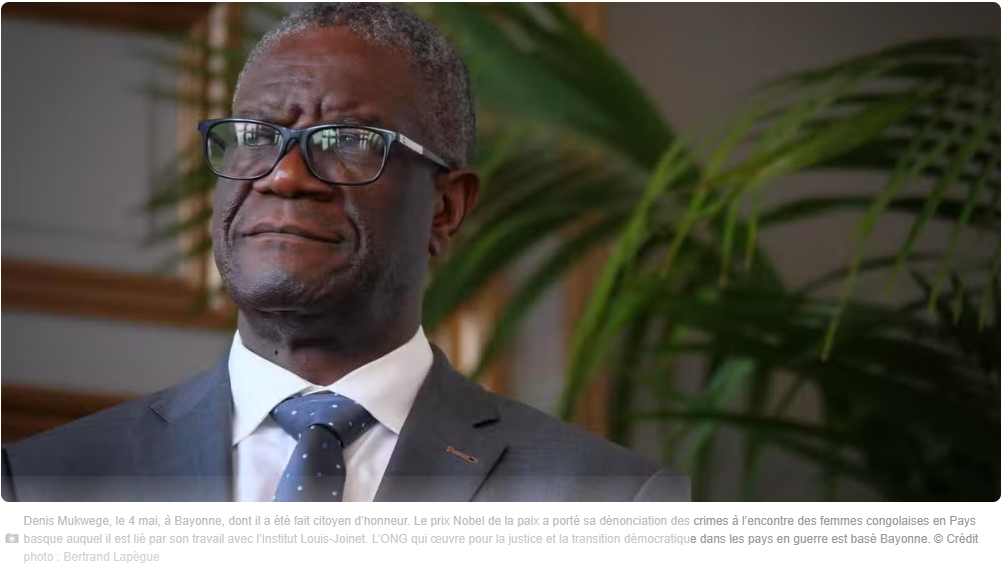 Denis Mukwege met en garde contre un 3e mandat de Tshisekedi...