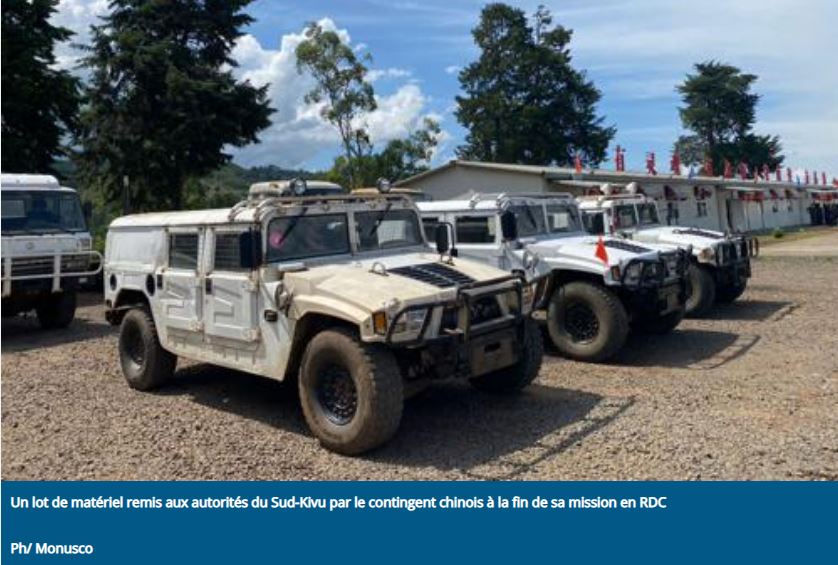 Désengagement de la MONUSCO : le contingent chinois...